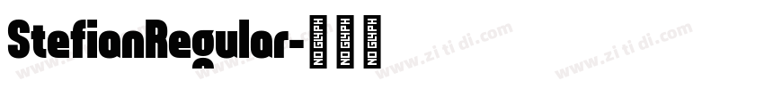 StefianRegular字体转换
