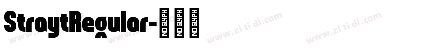 StraytRegular字体转换