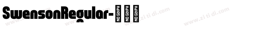 SwensonRegular字体转换