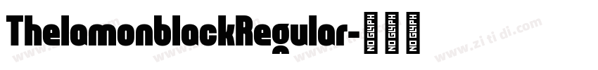 ThelamonblackRegular字体转换