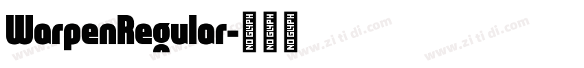 WarpenRegular字体转换