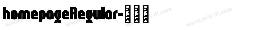 homepageRegular字体转换