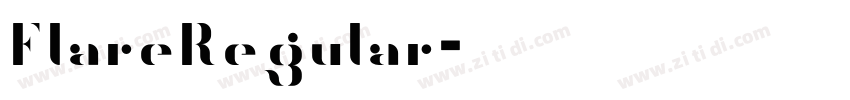 FlareRegular字体转换