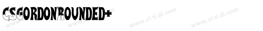 CSGordonRounded字体转换