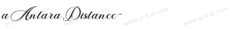 aAntaraDistance字体转换