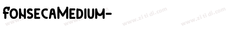 FonsecaMedium字体转换