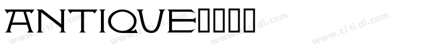 Antique字体转换
