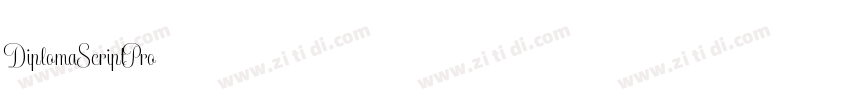 DiplomaScriptPro字体转换