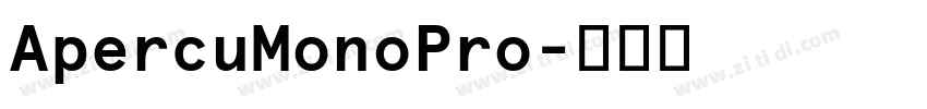 ApercuMonoPro字体转换 ApercuMonoPro字体转换