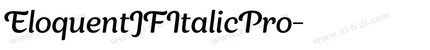 EloquentJFItalicPro字体转换