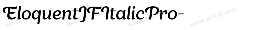 EloquentJFItalicPro字体转换