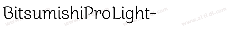BitsumishiProLight字体转换
