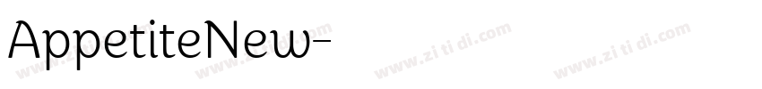 AppetiteNew字体转换