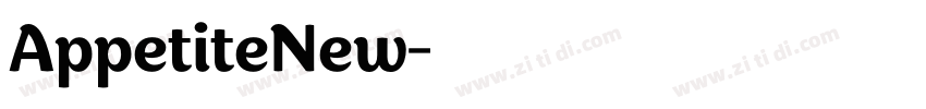 AppetiteNew字体转换