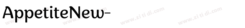 AppetiteNew字体转换
