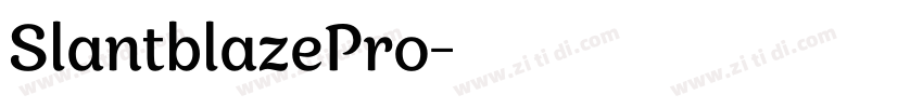 SlantblazePro字体转换