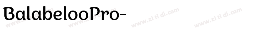 BalabelooPro字体转换