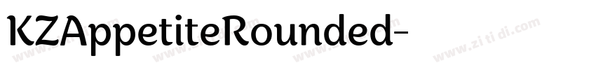 KZAppetiteRounded字体转换