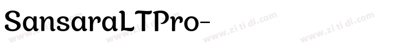 SansaraLTPro字体转换