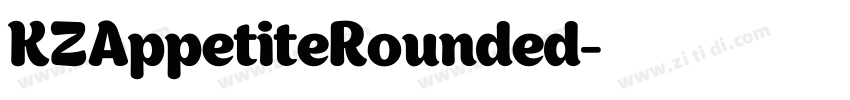 KZAppetiteRounded字体转换