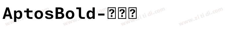 AptosBold字体转换
