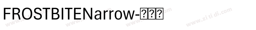 FROSTBITENarrow字体转换