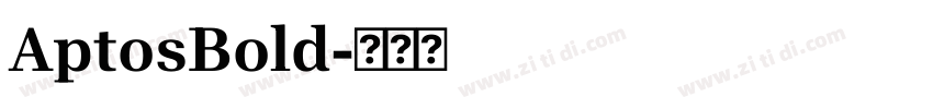 AptosBold字体转换