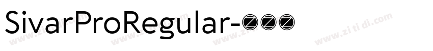 SivarProRegular字体转换
