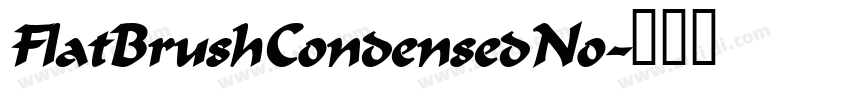 FlatBrushCondensedNo字体转换
