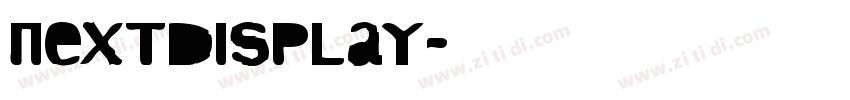 NextDisplay字体转换