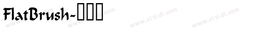 FlatBrush字体转换 FlatBrush字体转换
