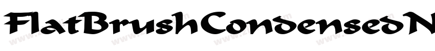 FlatBrushCondensedNo字体转换