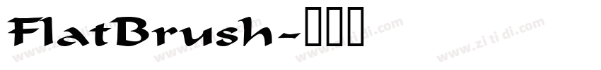 FlatBrush字体转换 FlatBrush字体转换