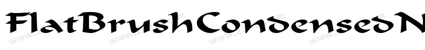 FlatBrushCondensedNo字体转换