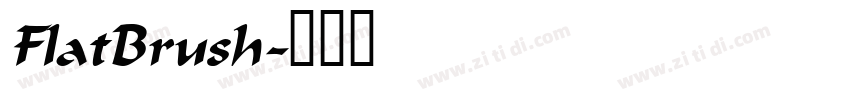 FlatBrush字体转换 FlatBrush字体转换