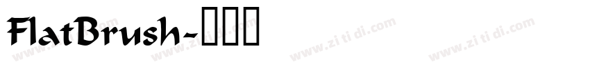 FlatBrush字体转换 FlatBrush字体转换