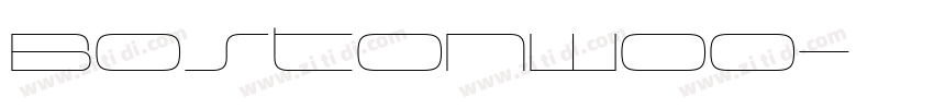 BostonW00字体转换