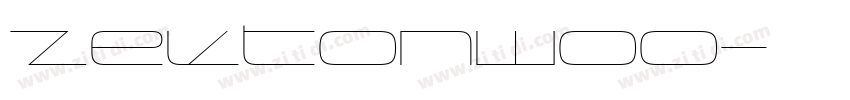 ZektonW00字体转换