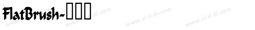FlatBrush字体转换 FlatBrush字体转换