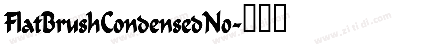 FlatBrushCondensedNo字体转换