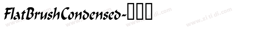 FlatBrushCondensed字体转换