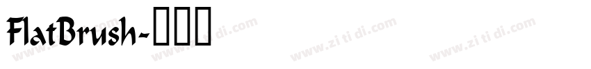 FlatBrush字体转换 FlatBrush字体转换