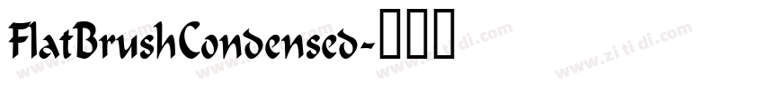 FlatBrushCondensed字体转换