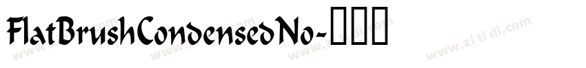 FlatBrushCondensedNo字体转换