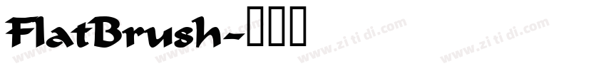 FlatBrush字体转换 FlatBrush字体转换