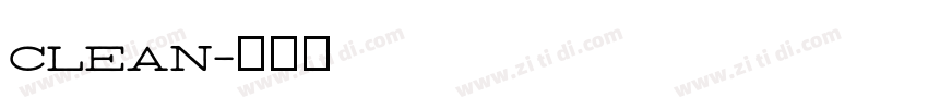 clean字体转换