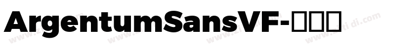 ArgentumSansVF字体转换