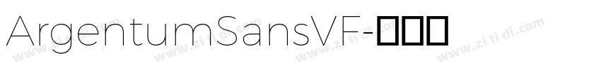 ArgentumSansVF字体转换