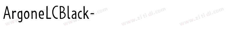 ArgoneLCBlack字体转换 ArgoneLCBlack字体转换