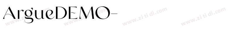 ArgueDEMO字体转换